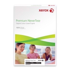 A4 Xerox Premium NeverTear 125 g/m² - pacote de 100 folhas