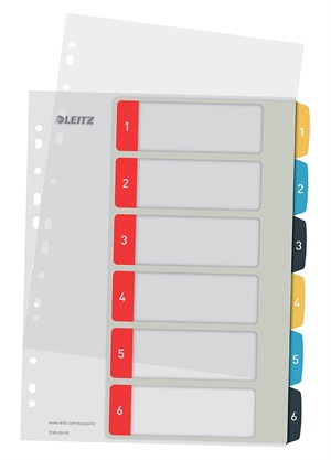 Leitz Registro imprimível PP A4+ 1-6 cores aconchegantes