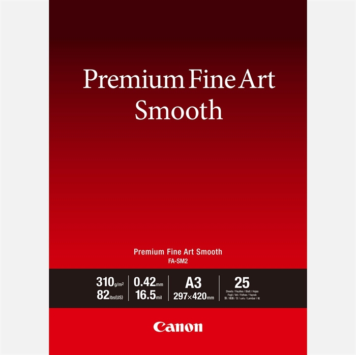 Canon FA-SM2 FineArt Premium Smooth - A3, 25 folhas 