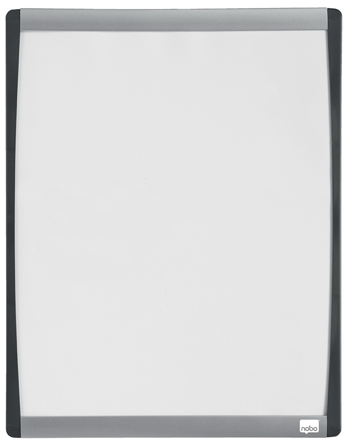 Nobo WB board with curved white frame, 33.5x28cm
