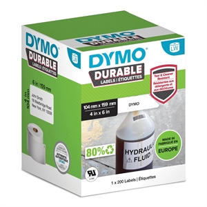 Dymo LabelWriter Etiqueta de envio extra grande durável 104 mm x 159 mm unid.