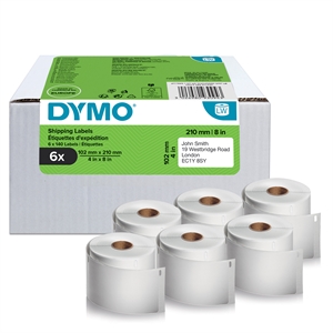 Dymo LabelWriter 102 mm x 210 mm Etiquetas DHL 6 Rolos de 140 Etiquetas uni.