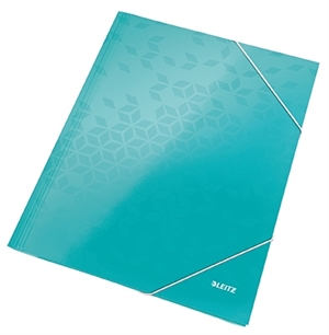 Leitz 3-klap elastic folder WOW A4 azul-gelo