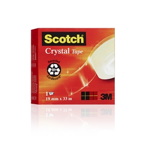 Fita adesiva Scotch Crystal 3M 19mmx33m