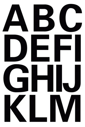 HERMA etiquetas letras A-Z 25 mm preto unid.