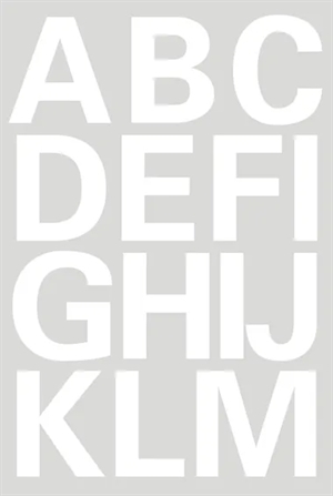 HERMA etiqueta letras A-Z 25 mm branco unidade.
