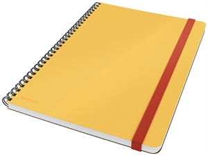 Caderno de anotações Leitz Cosy espiral L com 80 folhas de 100g amarelas