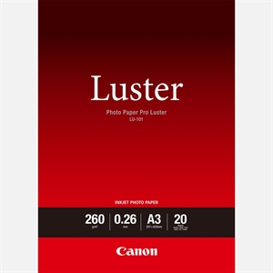 Canon Photo Paper Pro Luster 260g/m² - A3, 20 folhas 
