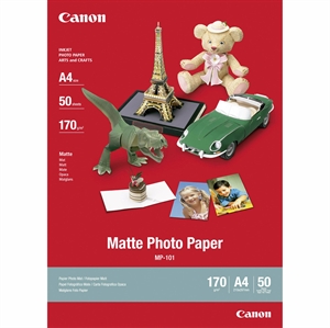 Canon MP-101 Matte Photo 170g/m² - A4, 50 folhas 