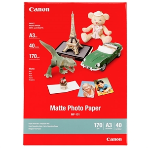 Canon MP-101 Matte Photo 170g/m² - A3, 40 folhas 