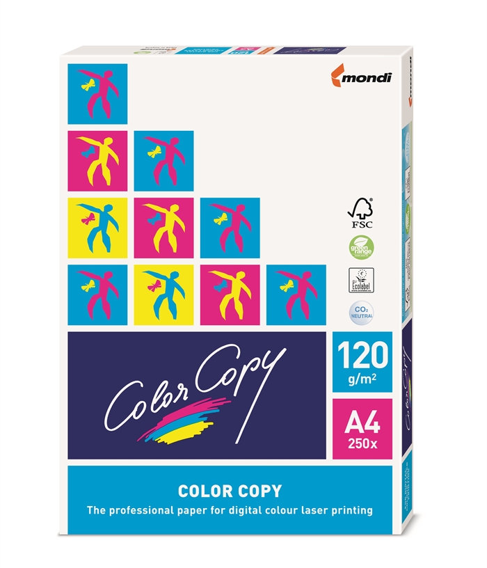 Kopipapir ColorCopy 120 g/m² A4 - pacote de 250 folhas