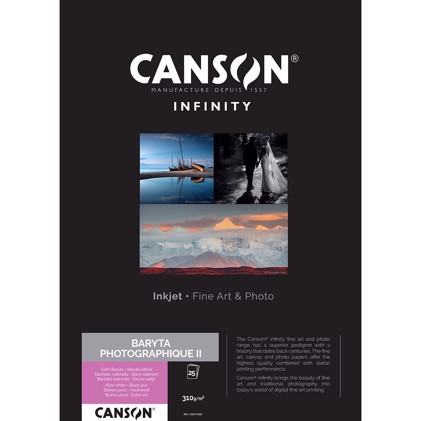 Canson Baryta Photographique II 310 g/m² - A3+, 25 folhas 