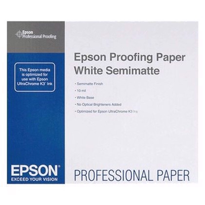 Epson Proofing Paper White Semimatte A3+ - 100 folhas 