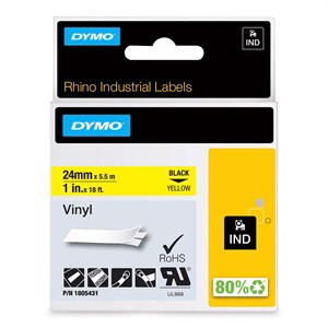 Tape Rhino 24mm x 5,5m cor vinil azul/amarelo