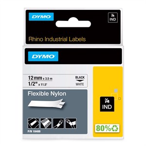 Fita Rhino 12mm x 3,5m flexível de nylon bl/brco
