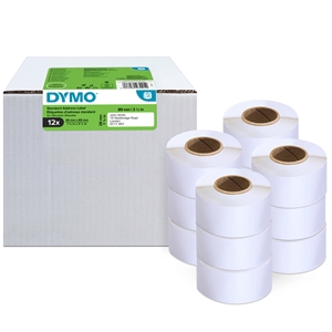 Dymo DYMO LabelWriter etiquetas de endereço padrão de 28 mm x 89 mm, pacote com 12 unidades.