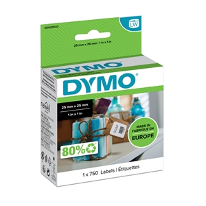 Dymo LabelWriter 25 mm x 25 mm multiuso unidade.