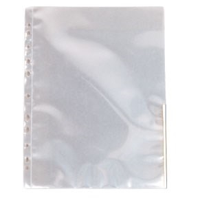 Esselte Bolsa de Sinalização 105my PP transparente A4 com ilhós branco (100)