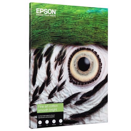 Epson Fine Art Cotton Smooth Bright 300 g/m2 - A4 25 folhas 