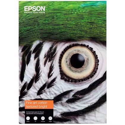 Epson Fine Art Cotton Textured Bright 300 g/m2 - A3+ 25 folhas 