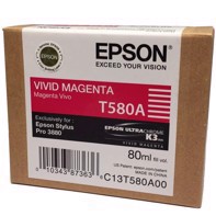 Epson Vivid Magenta 80 ml cartridge de tinta T580A - Epson Pro 3880