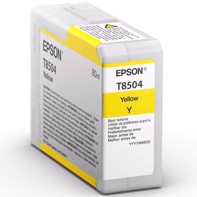 Epson Yellow 80 ml ink cartridge T8504 - Epson SureColor P800