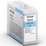 Epson Light Cyan 80 ml ink cartridge T8505 - Epson SureColor P800