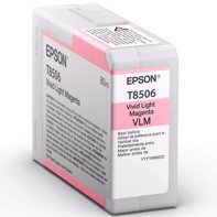 Epson Vivid Light Magenta 80 ml cartridge de tinta T8506 - Epson SureColor P800