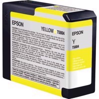 Epson Yellow 80 ml cartucho de tinta T5804 - Epson Pro 3800 e 3880.