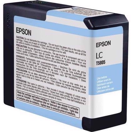 Epson Light Cyan 80 ml cartucho de tinta T5805 - Epson Pro 3800 e 3880