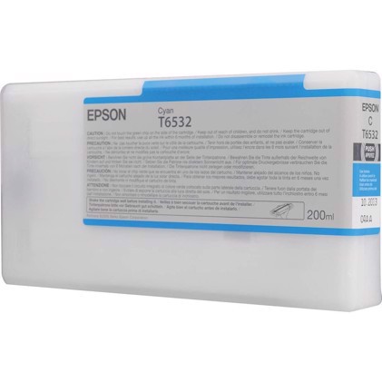 Epson Cyan T6532 - Cartucho de tinta de 200 ml para Epson Pro 4900