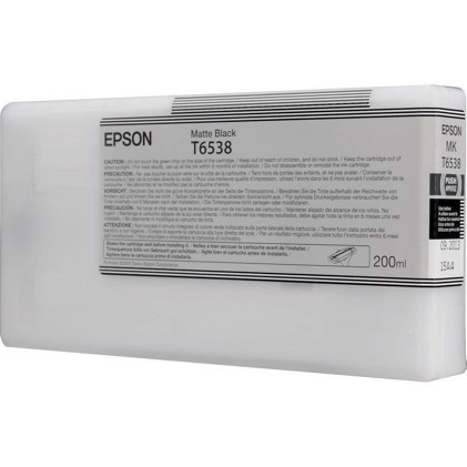 Epson Matte Black T6538 - Cartucho de tinta de 200 ml para Epson Pro 4900