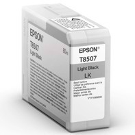 Epson Light Black 80 ml ink cartridge T8507 - Epson SureColor P800