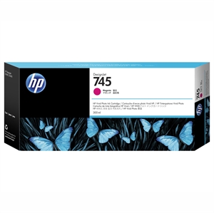 HP 745 cartucho de tinta magenta, 300 ml
