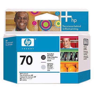 HP 70 - Cabeças de impressão preto e cinza claro