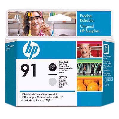 HP 91 - Cabeças de impressão de fotosortimento e cinza claro