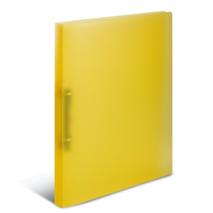 HERMA arquivo de anéis PP A4 2DR 25mm transparente amarelo