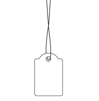 HERMA etiqueta pendente com cordão, 18 x 28 mm, 1000 unidades