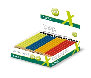 Linex Jumbo Exposição de Lápis Escolar 80 peças sortidos.