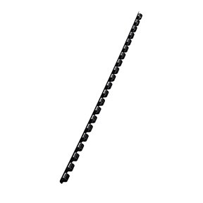 Leitz Espiral de plástico 6mm preto (100)