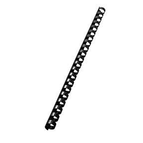 Leitz Espiral de plástico 12mm preto (100)