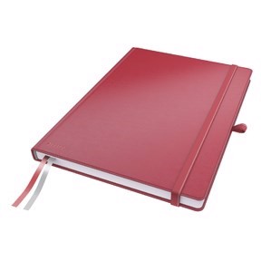 Leitz Caderno de Notas Completo A4 quadriculado 96g/80 folhas vermelho