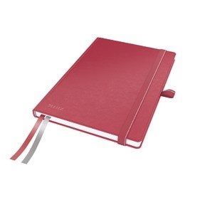 Leitz Caderno Complete A5 quadriculado 96g/80 folhas vermelho.