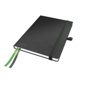 Leitz Caderno Completo A5 lin. 96g/80 folhas preto