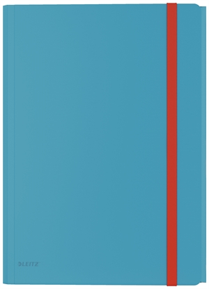 Leitz 3-klap elastic folder Cosy PP A4 azul