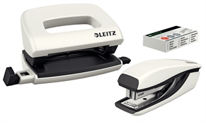 Leitz Mini WOW branco - Agrafador e furador