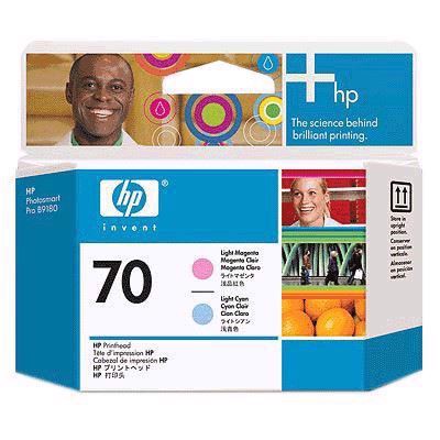 HP 70 - Cabeças de impressão de Magenta Claro e Ciano Claro