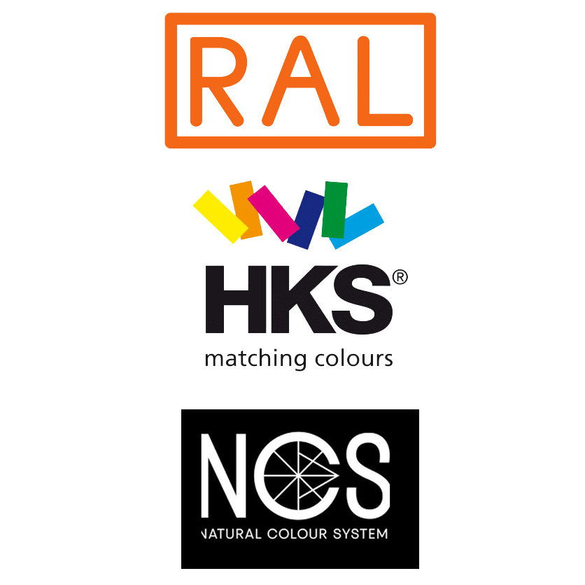 NCS, RAL e cartões de cores HKS