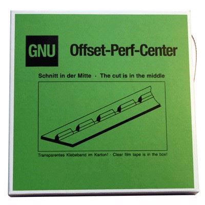 Perforated belt for Offset, center, cardboard - 1.8 meter roll