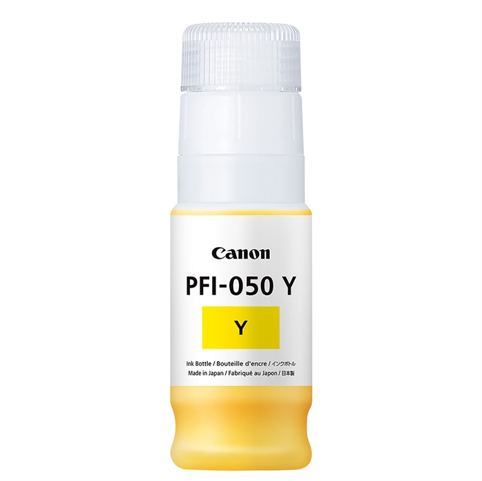 Canon PFI-050 Y Amarelo, garrafa de tinta de 70 ml
